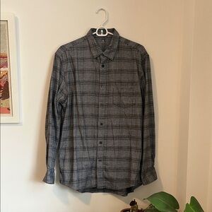 Muji plaid flannel shirt